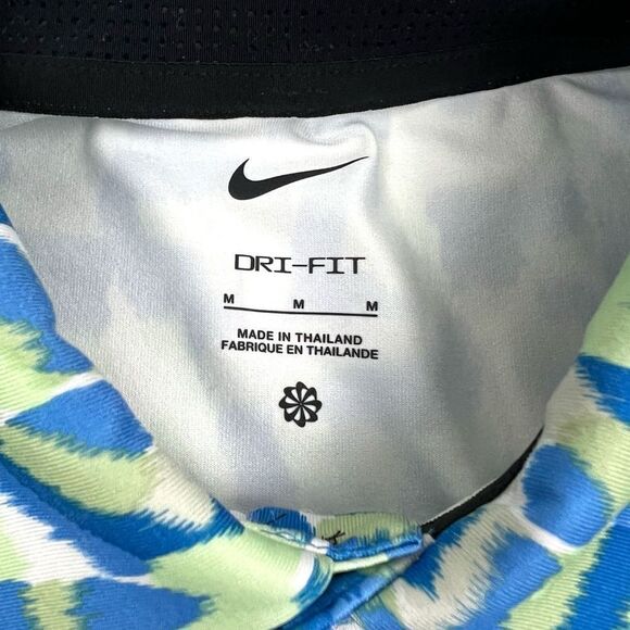 NIKE GOLF TOUR DRI-FIT CONFETTI PRINT POLO SHIRT Size Medium - Picture 6 of 11
